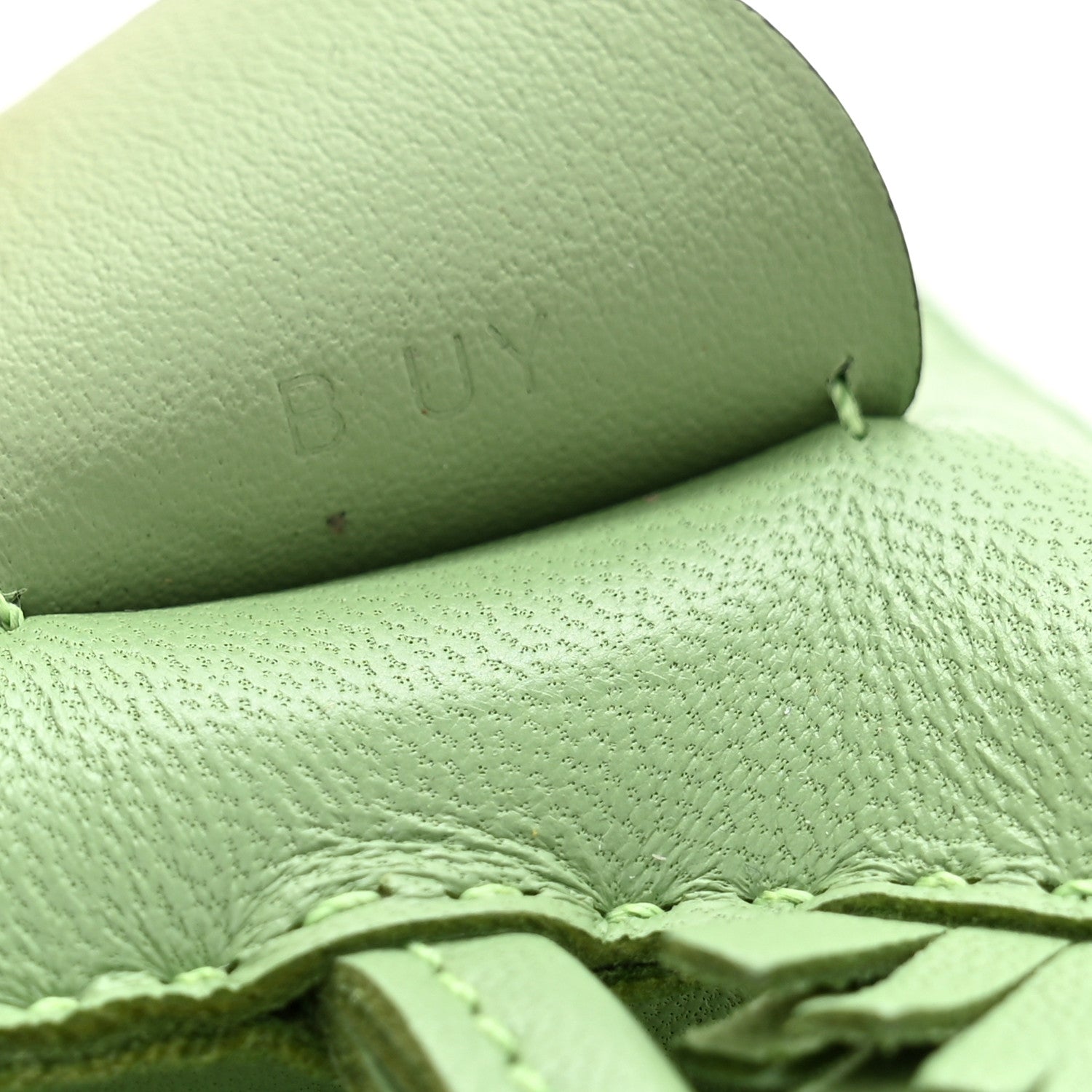 Hermes Milo Lambskin Grigri Rodeo Pegase Horse Bag Charm PM Vert Criquet 3 of 6