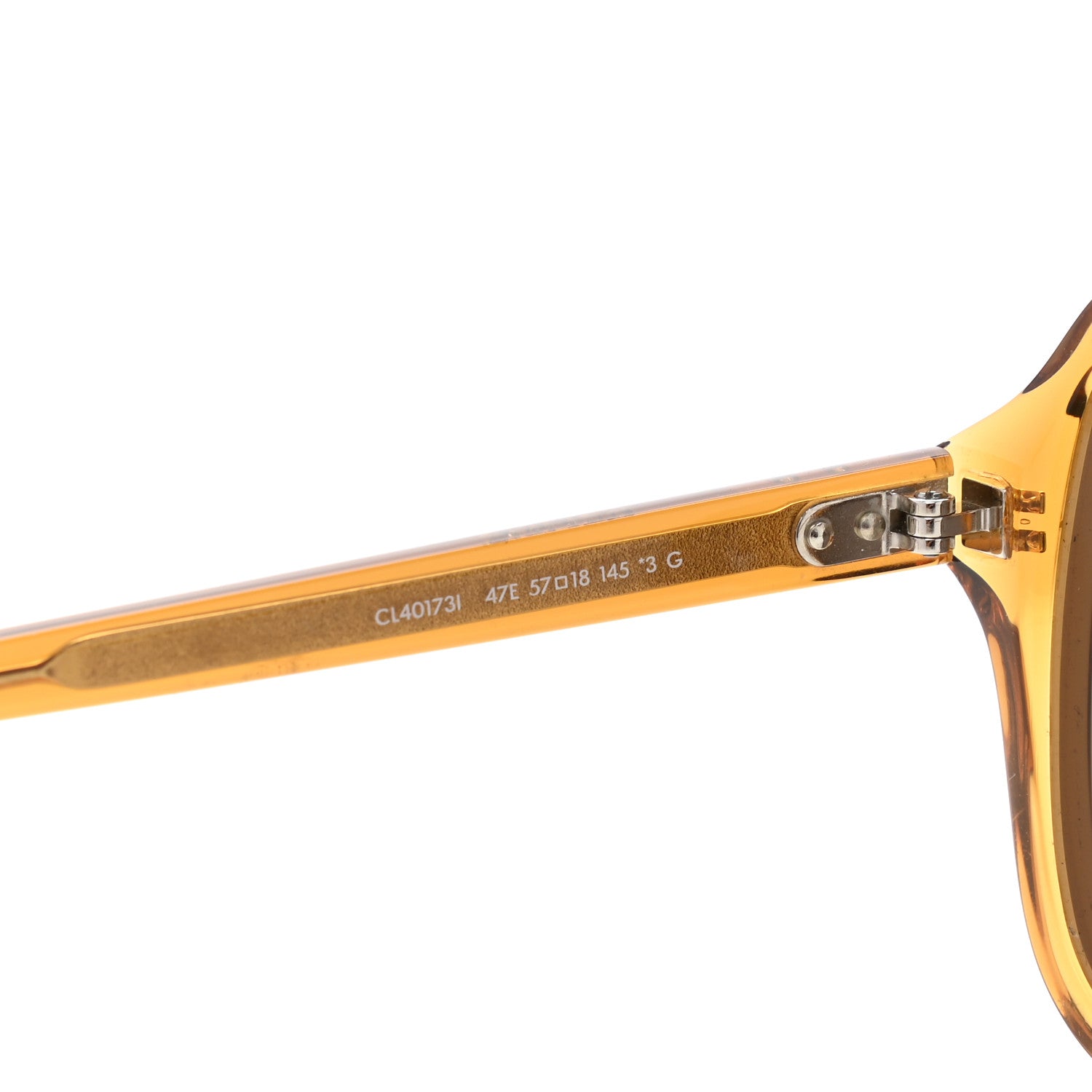 Celine Acetate Square Sunglasses CL40173I Yellow 5 of 6