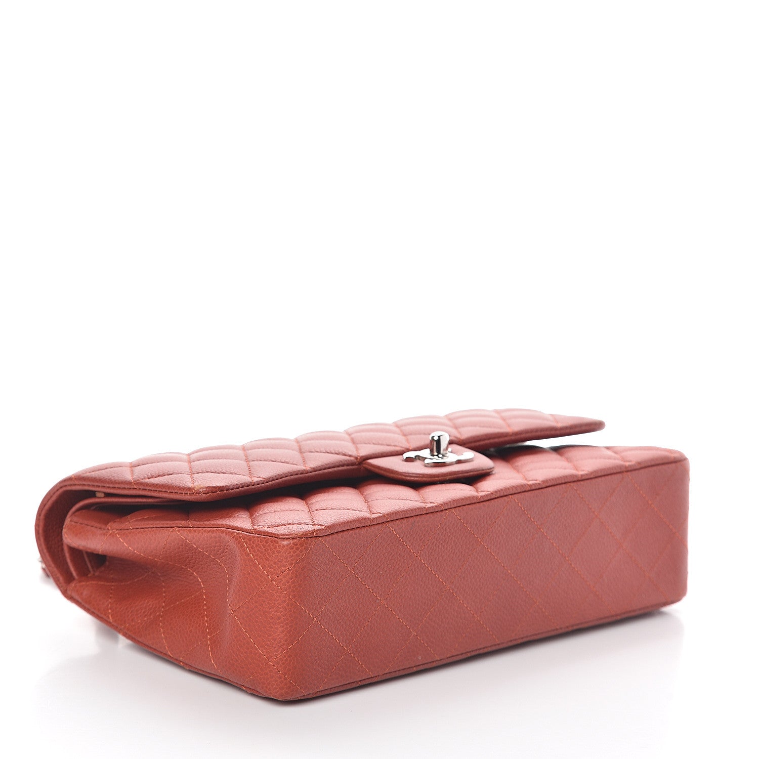 Chanel Caviar Quilted Medium Double Flap Red 4 of 10