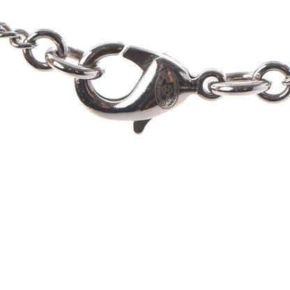 Chanel Crystal Timeless CC Necklace Silver 6 of 7