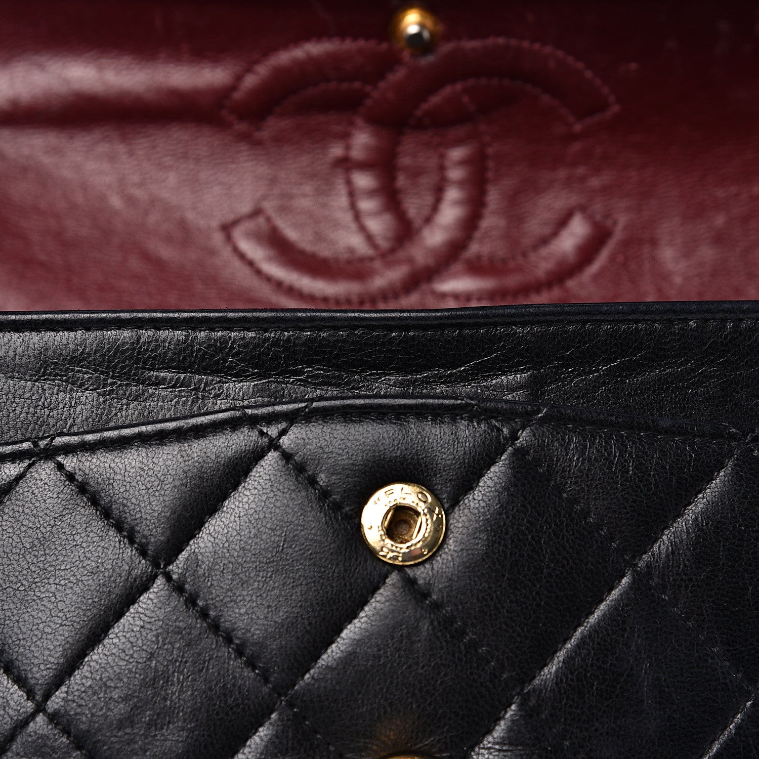 Chanel Lambskin Quilted Small Double Flap Black 23 of 24