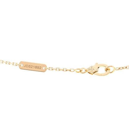 Van Cleef & Arpels 18K Yellow Gold Guilloché Vintage Alhambra Pendant Necklace 4 of 6