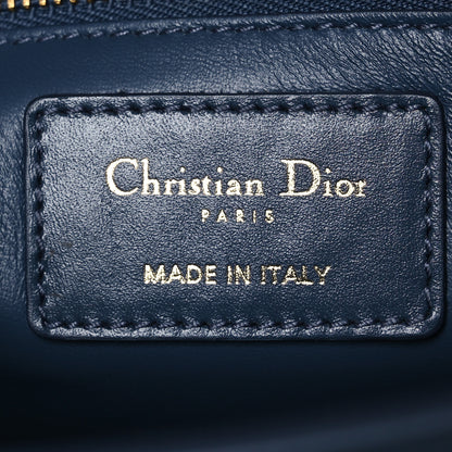 Christian Dior Smooth Calfskin 30 Montaigne Flap Bag Blue 6 of 14