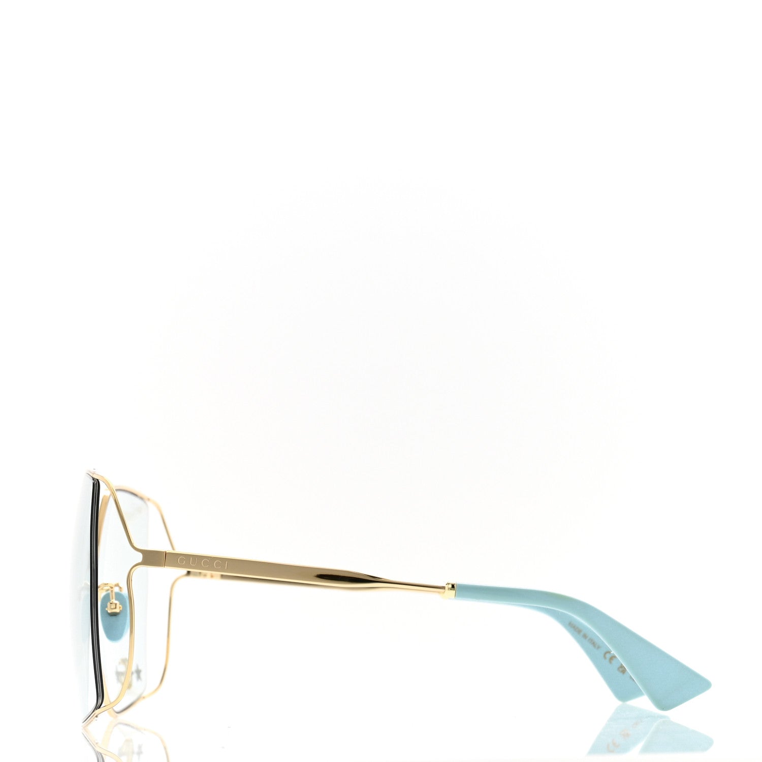 Gucci Metal Sunglasses GG0817S Gold 3 of 9