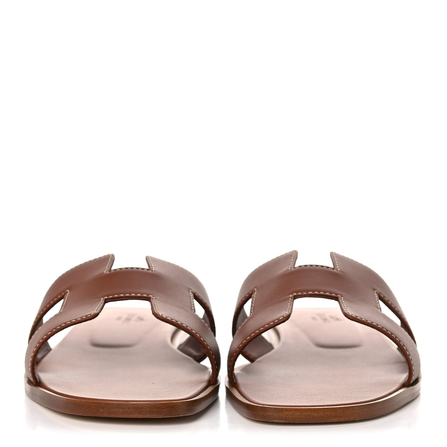 Box Calfskin Oran Sandals 39 Gold