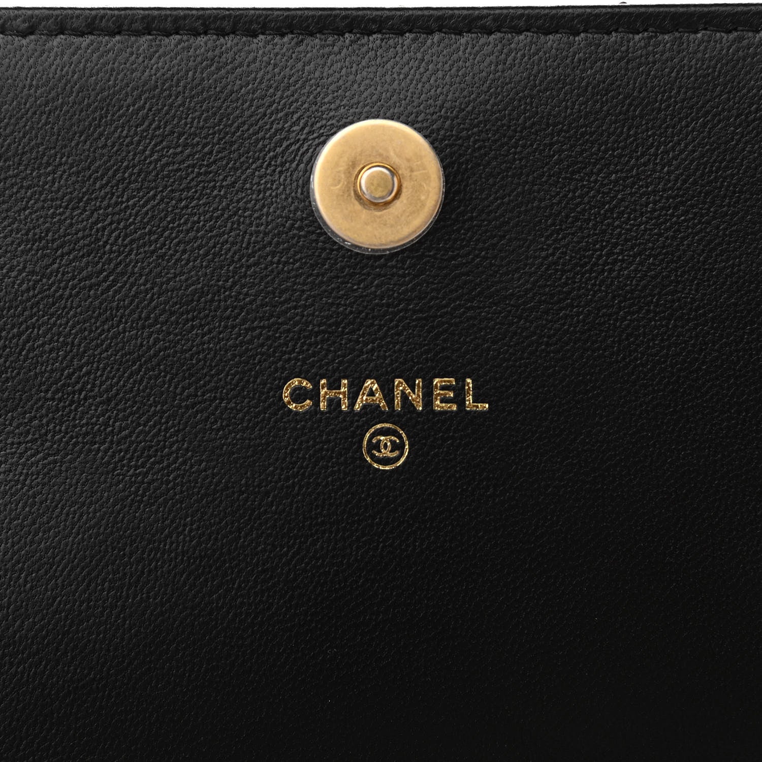 Chanel Lambskin Quilted Coco Clips Wallet On Chain WOC Black 10 of 12