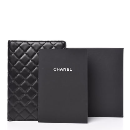 Chanel Lambskin Quilted Large Agenda Cover Black 12 of 12
