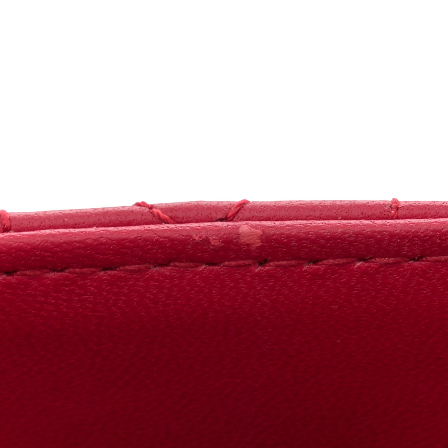 Lambskin Cannage Micro Lady Dior Red