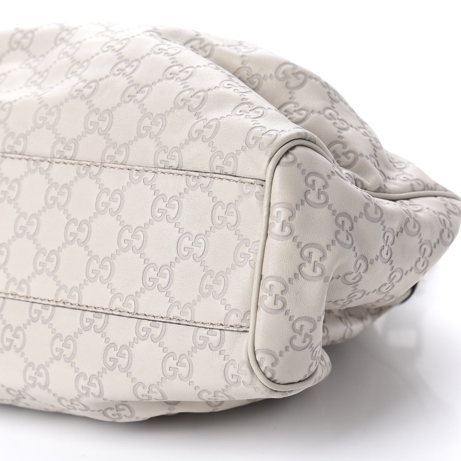 Gucci Guccissima Medium Sukey Tote Mystic White 7 of 10
