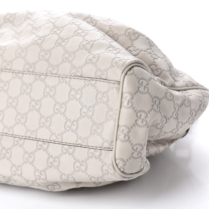 Gucci Guccissima Medium Sukey Tote Mystic White 7 of 10