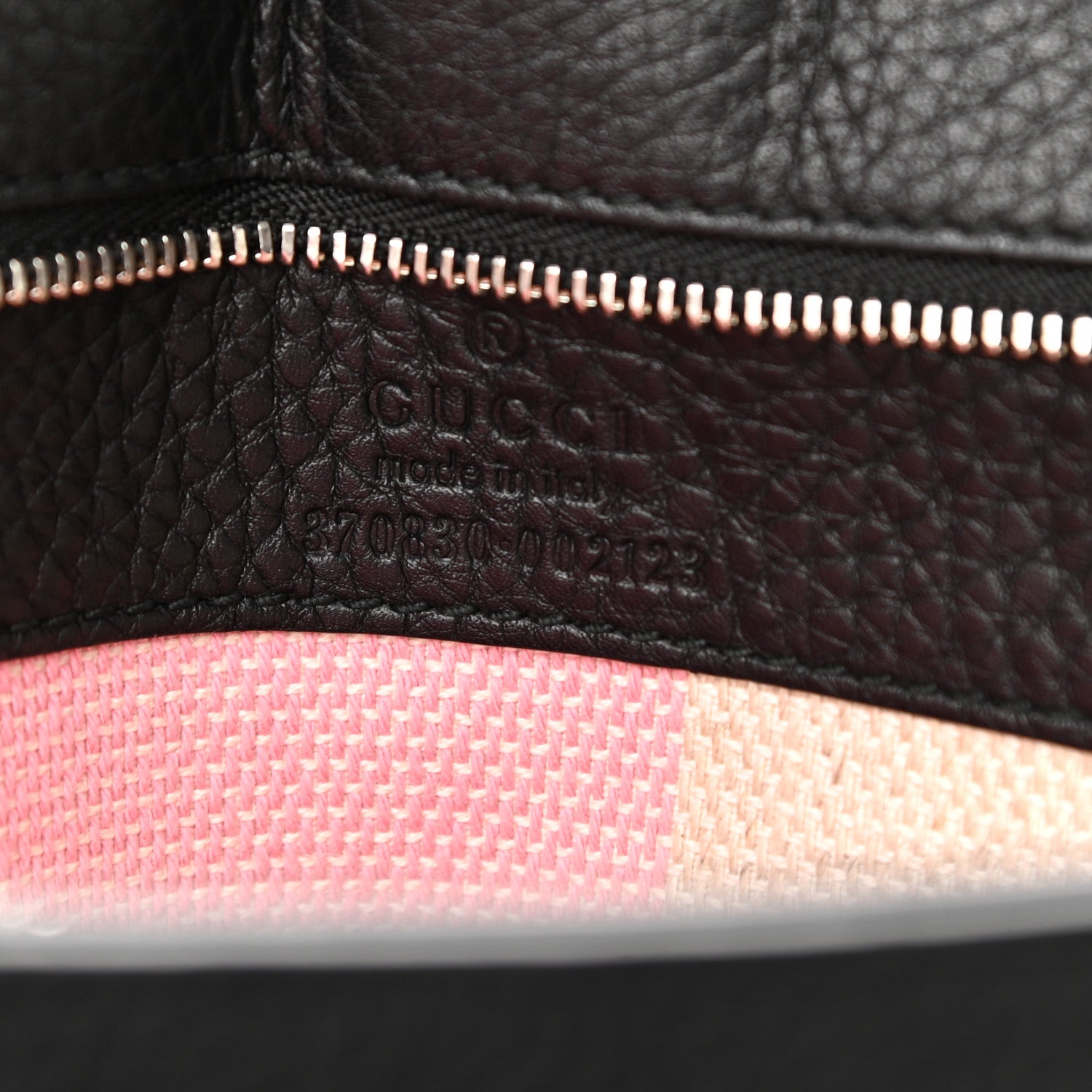 Gucci Pebbled Calfskin Large Bamboo Daily Top Handle Bag Black 6 of 17