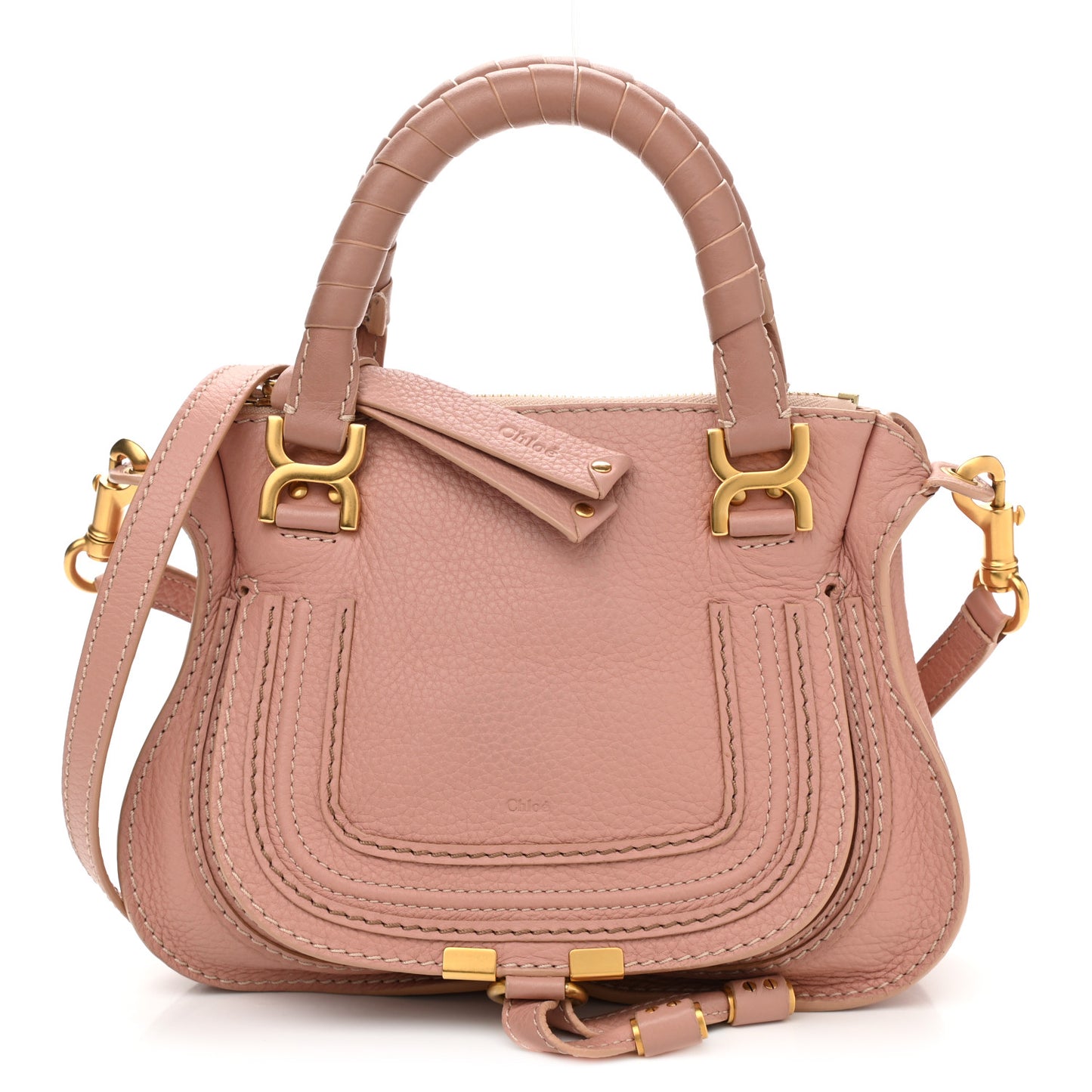 Calfskin Mini Marcie Satchel Waterlily