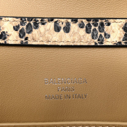 Balenciaga Python Embossed Calfskin Mini Rodeo Top Handle Handbag Natural 6 of 9