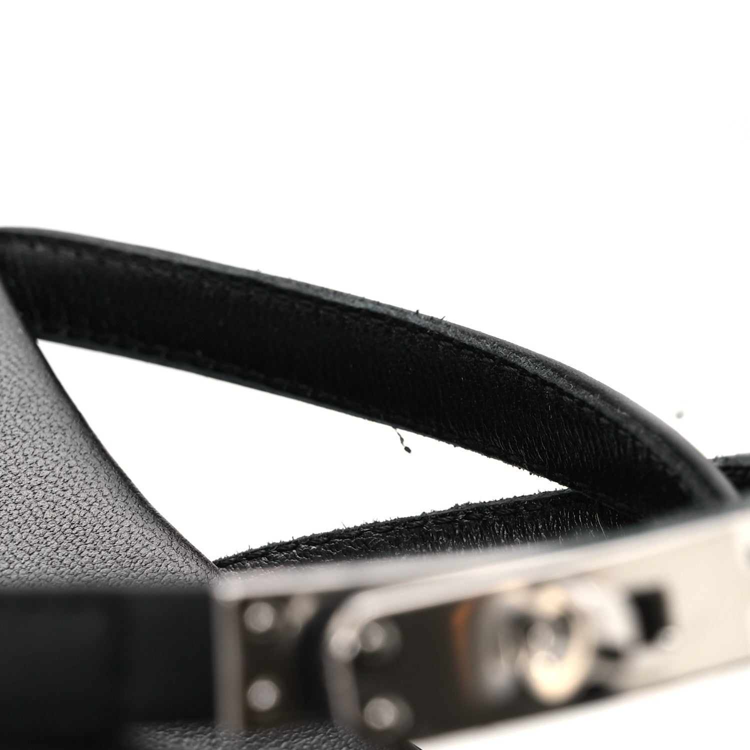 Hermes Calfskin Miss Sandals 37 Black 11 of 11