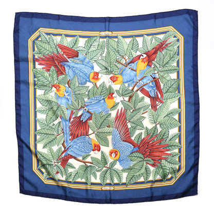 Hermes Silk Les Perroquets Scarf 90 1 of 7