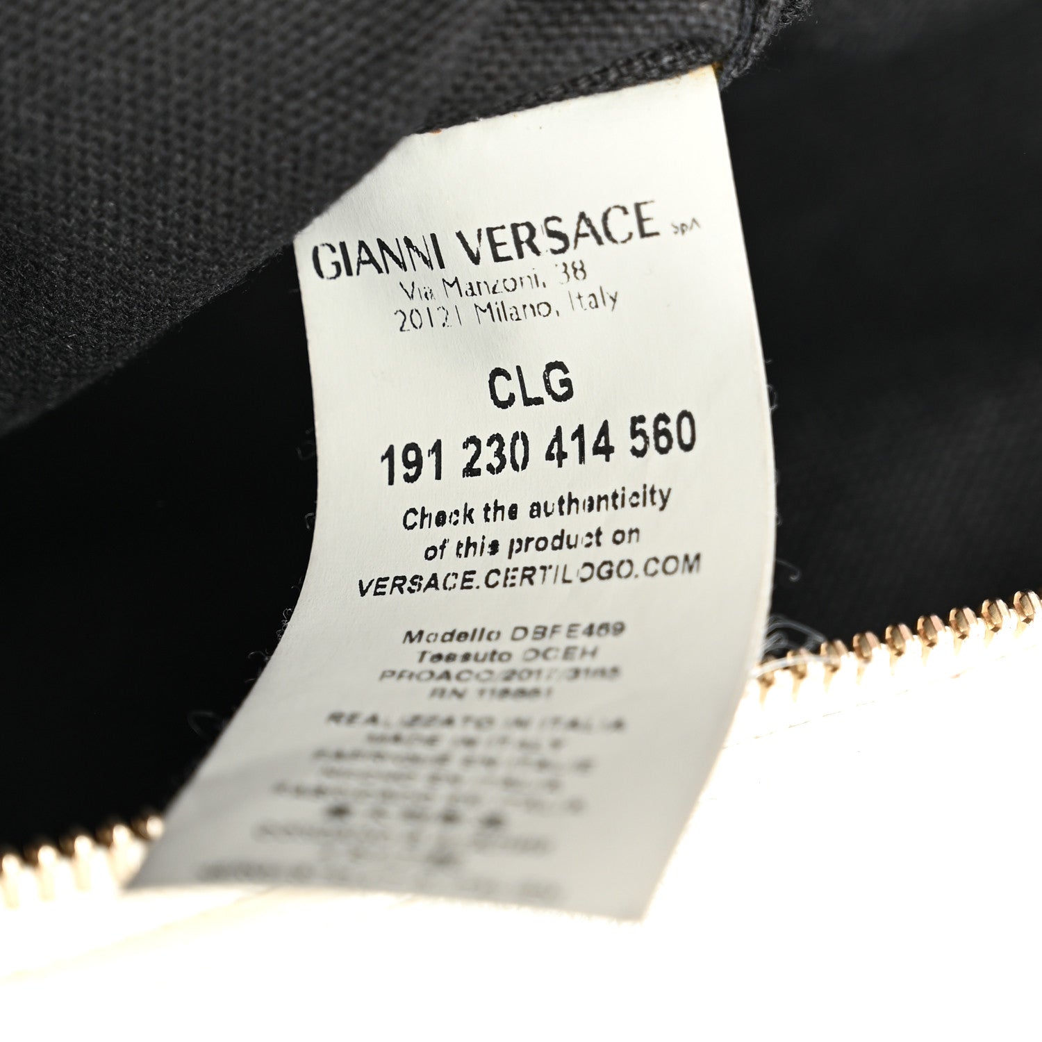 Versace Grained Calfskin Palazzo Bowler White 7 of 13