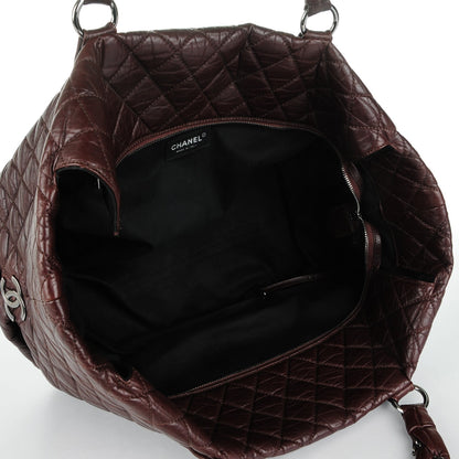 Chanel Distressed Lambskin Vintage Ligne Lady Braid XL Tote Brown 7 of 7