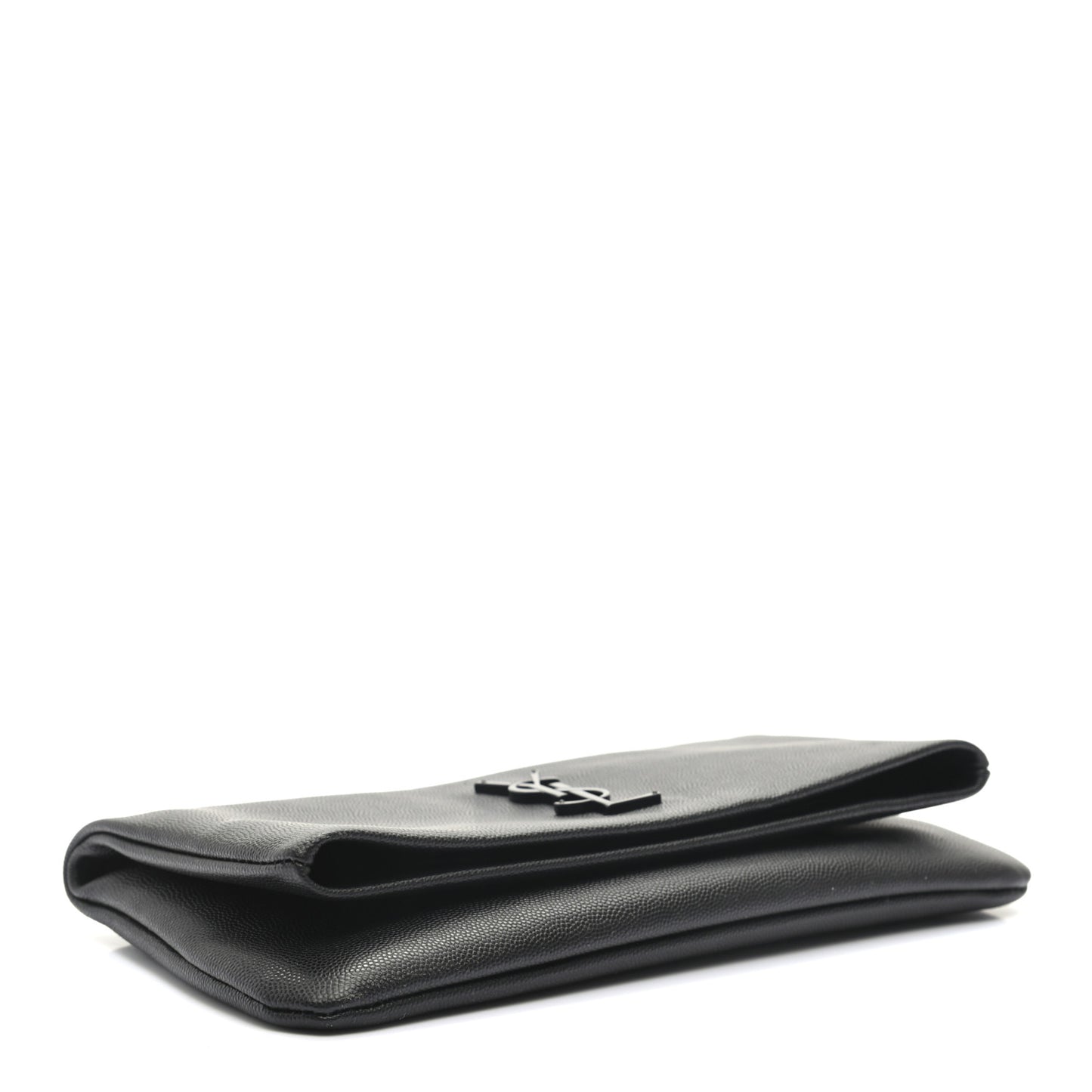 Grain De Poudre West Hollywood Monogram Fold Over Clutch Black