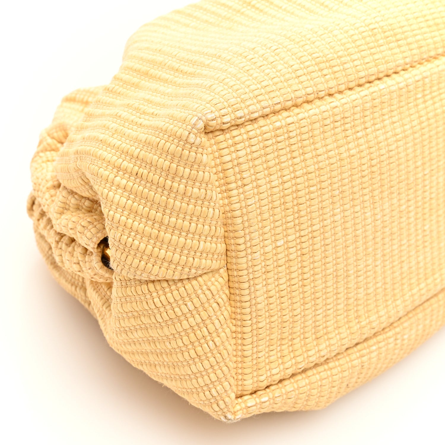 Mansur Gavriel Woven Raffia Cloud Clutch Natural 7 of 8
