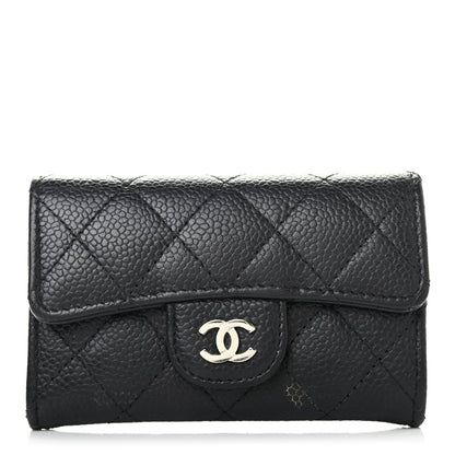 Chanel Caviar Quilted Flap Card Holder Black 1 of 4
