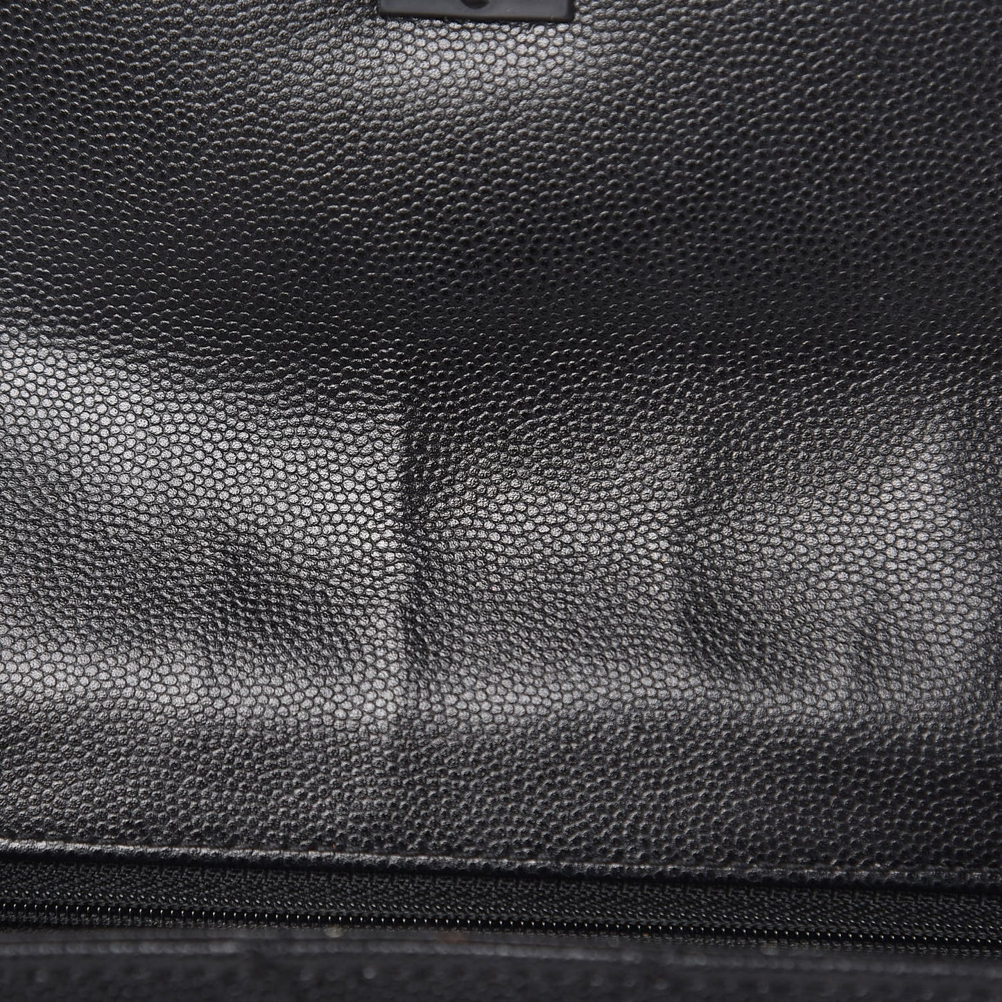 Caviar Diamond Stitched Square Flap So Black