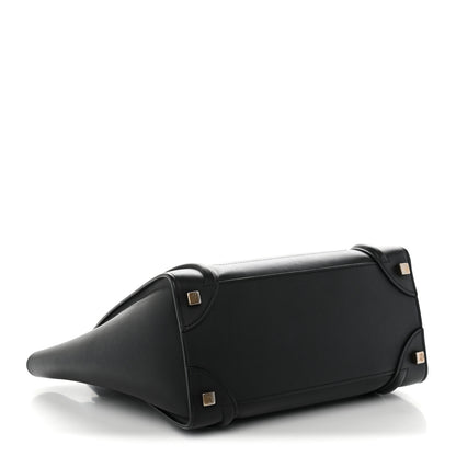Celine Smooth Calfskin Micro Luggage Black 4 of 12