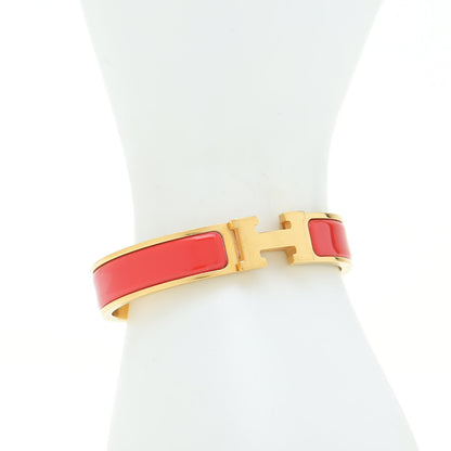 Hermes Enamel Narrow Clic Clac H Bracelet PM Red 2 of 7