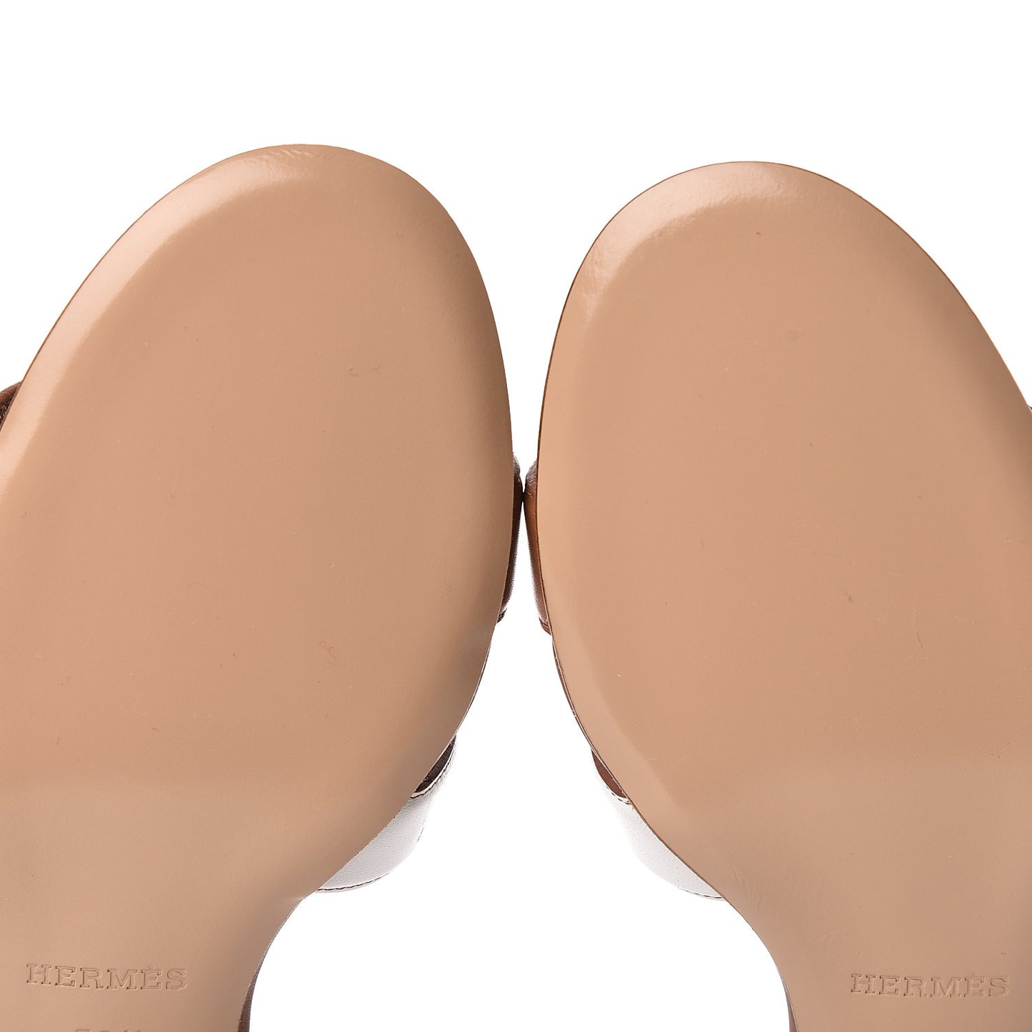 Calfskin Oasis Sandals 38.5 Gold White