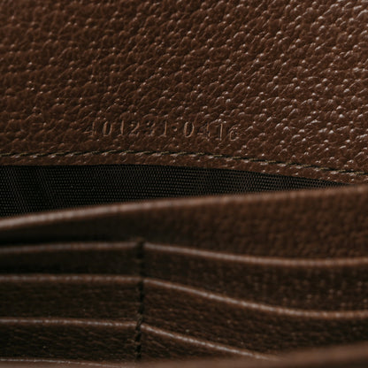 Gucci Monogram Jumbo GG Textured Dollar Calfskin Mini Dionysus Chain Wallet Camel Ebony New Acero 9 of 13