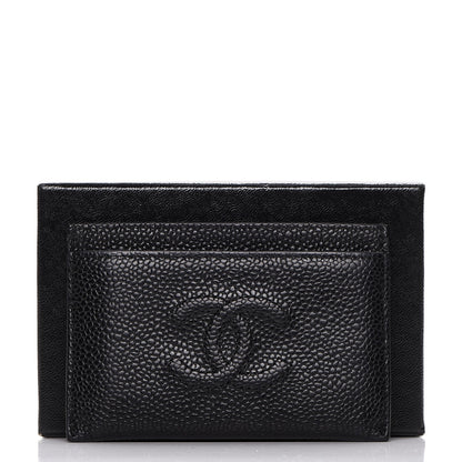 Chanel Caviar Timeless CC Card Holder Black 8 of 8