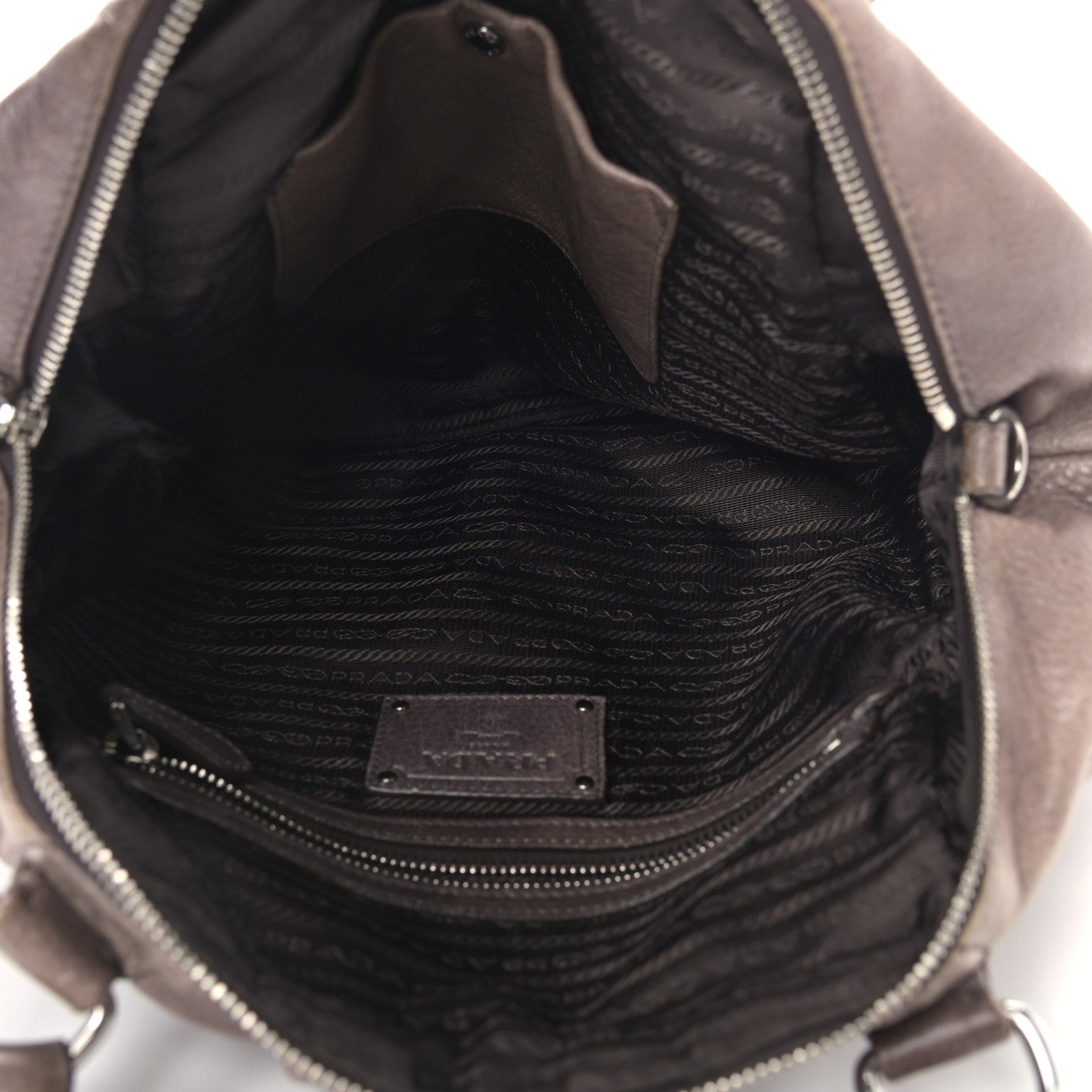 Prada Cervo Antik Tote Fumo 4 of 21