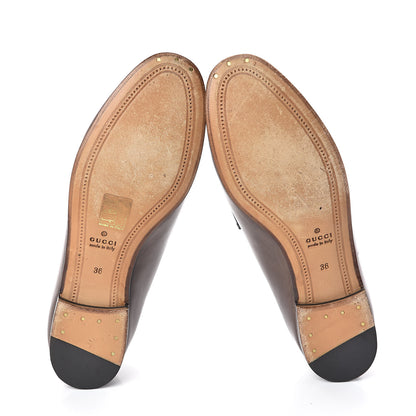 Gucci Calfskin Womens Jordaan Loafers 36 Fondente Brown 7 of 7