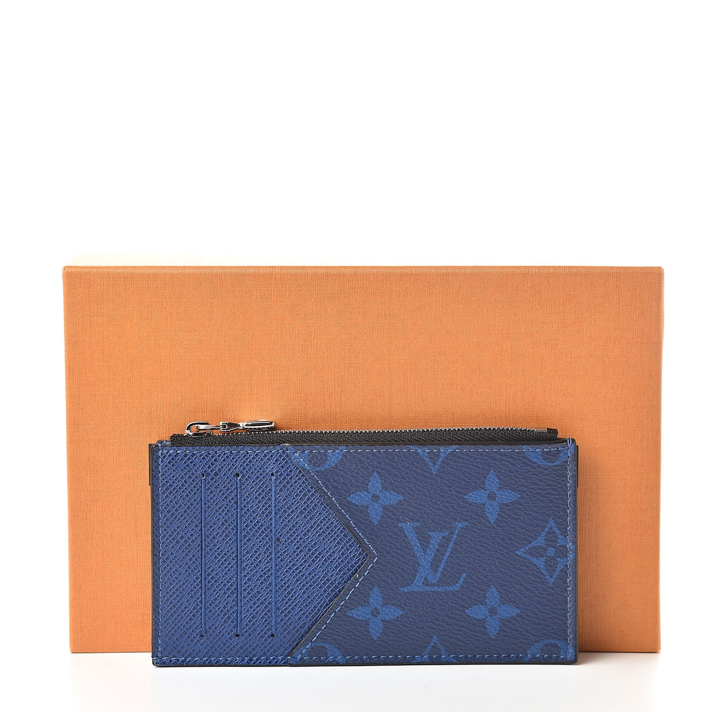Monogram Taiga Coin Card Holder Cobalt