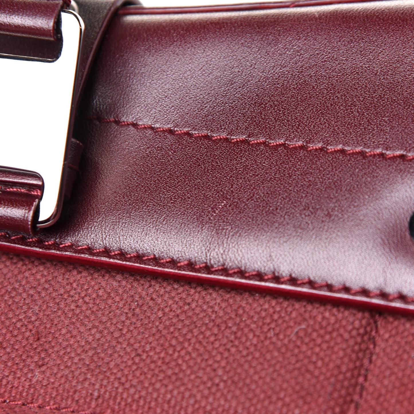 Canvas Calfskin Street Chic Columbus Ave Burgundy