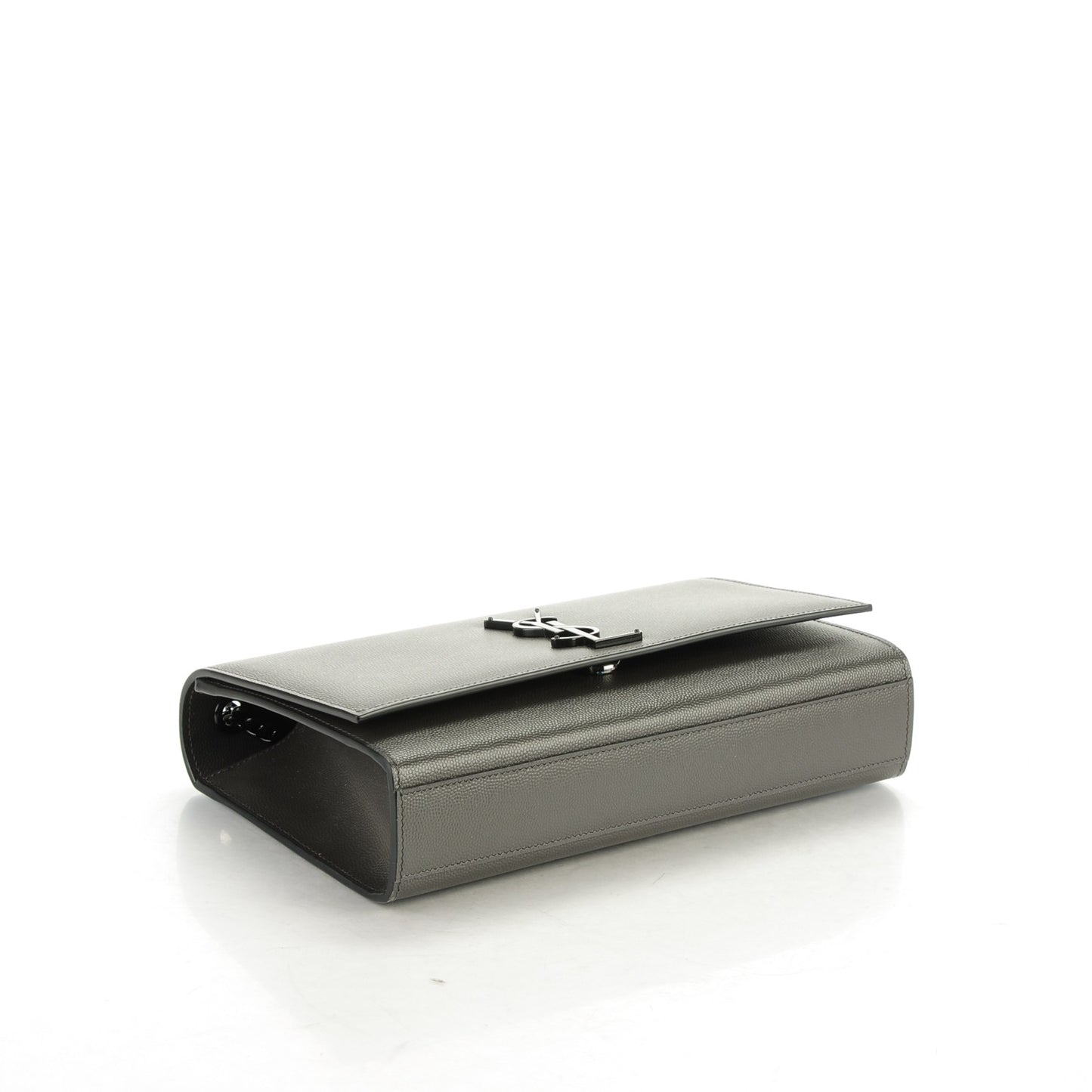 Grain De Poudre Medium Classic Monogram Kate Satchel Coal