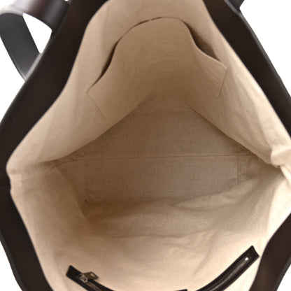 Bottega Veneta Calfskin Intrecciato Tricolor Large North South Tote Bag Fondant White Multicolor 4 of 9