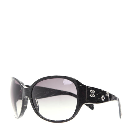 Chanel CC Crystal Sunglasses 5150-B Black 1 of 8