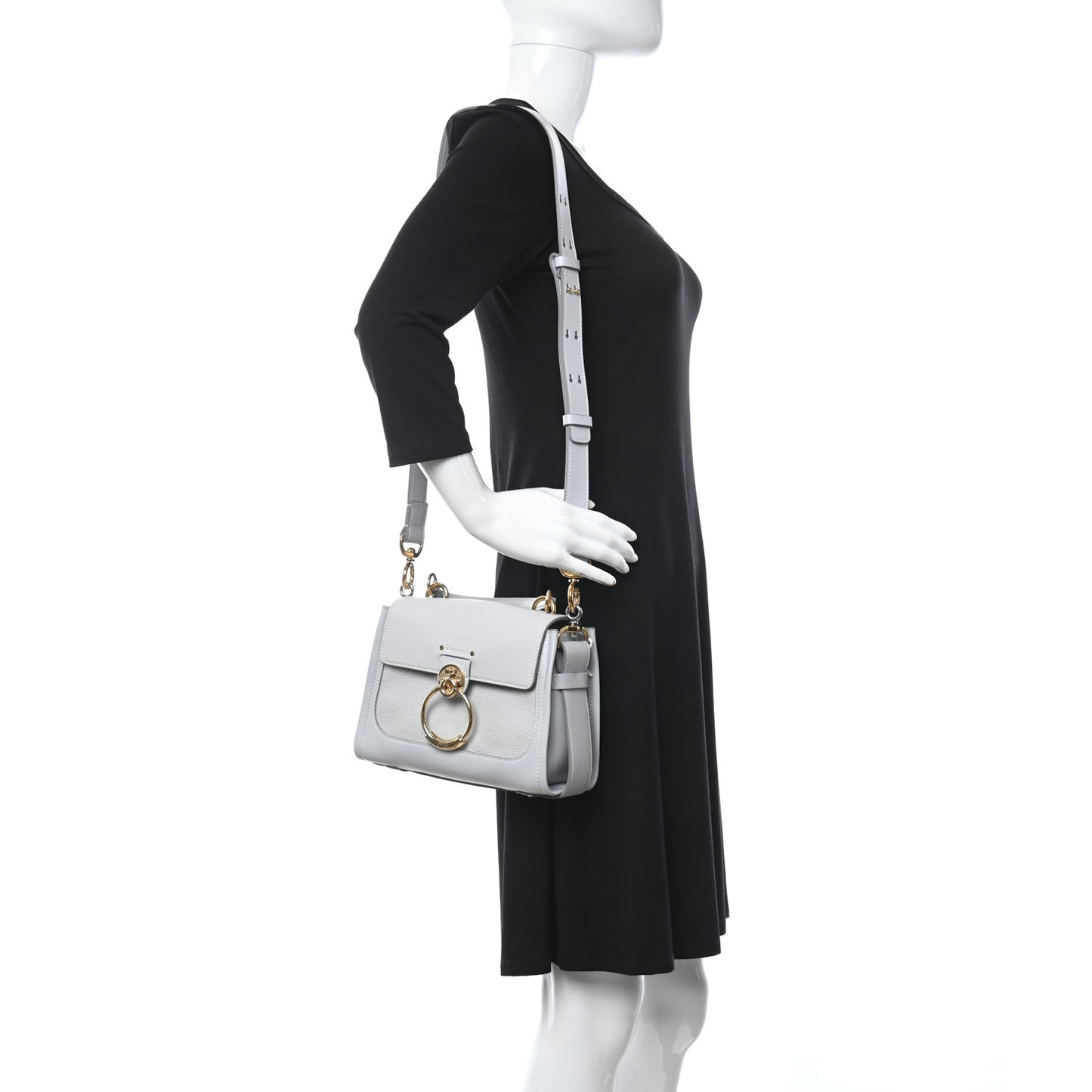 Calfskin Mini Tess Day Bag Light Cloud