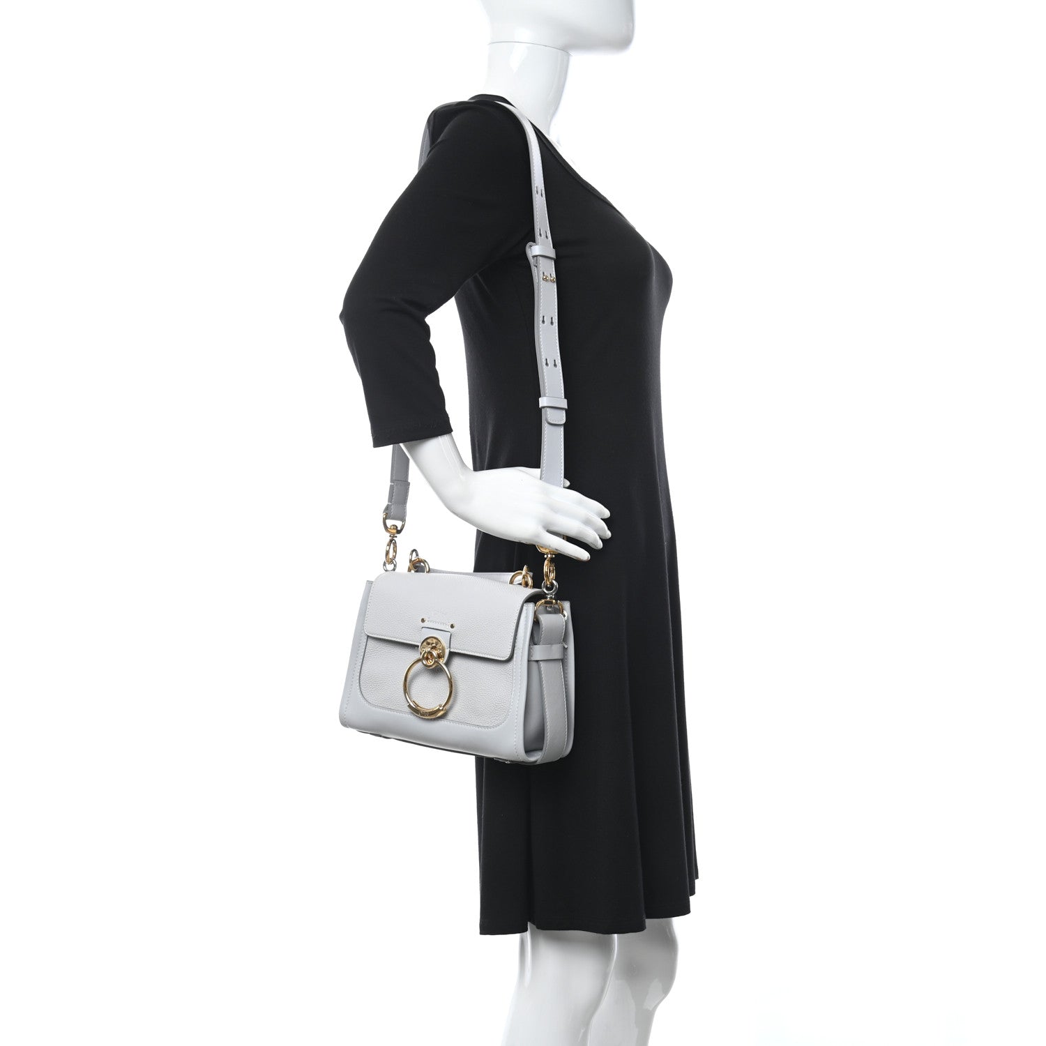 Chloe Calfskin Mini Tess Day Bag Light Cloud 2 of 10