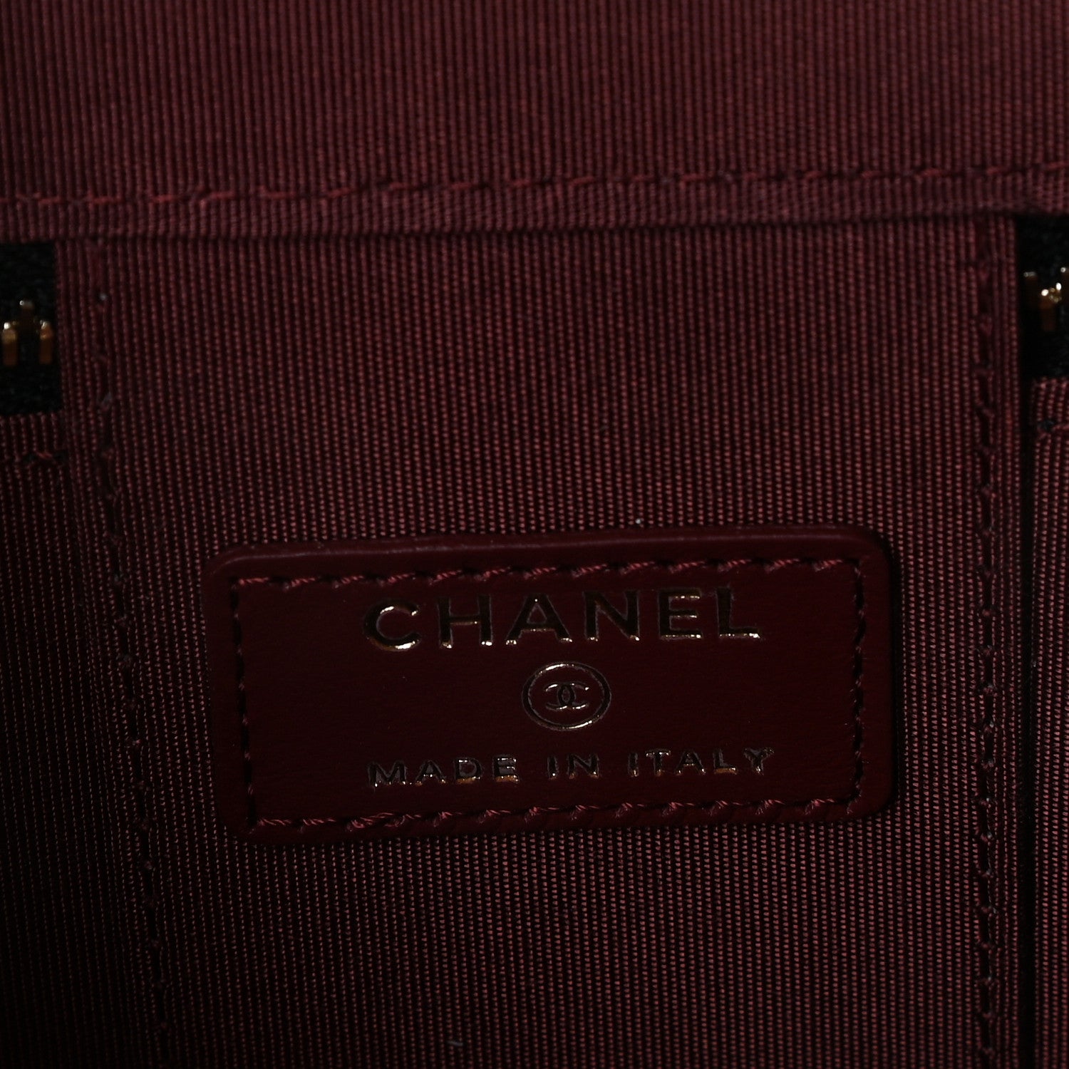 Chanel Calfskin Quilted Mini Perfect Fit Vanity Case With Chain Black 6 of 8