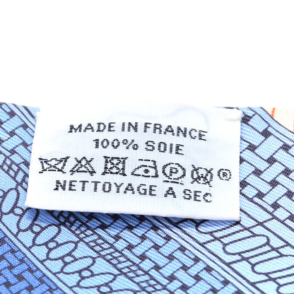 Hermes Silk Objets De Curiosite Twilly Bleu Ciel Vert Vertigo 3 of 3