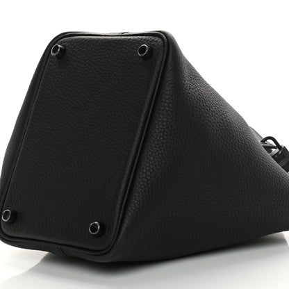 Hermes Taurillon Clemence Monochrome Picotin Lock 18 PM Black 10 of 12