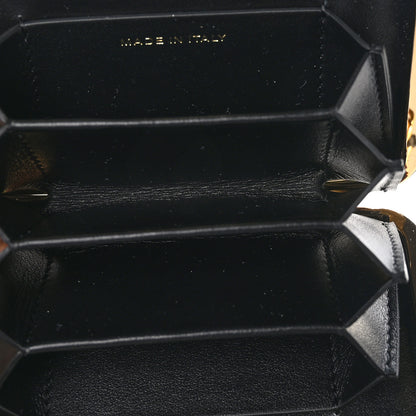 Chanel Glazed Goatskin Quilted Small Box With Chain Black 5 of 11