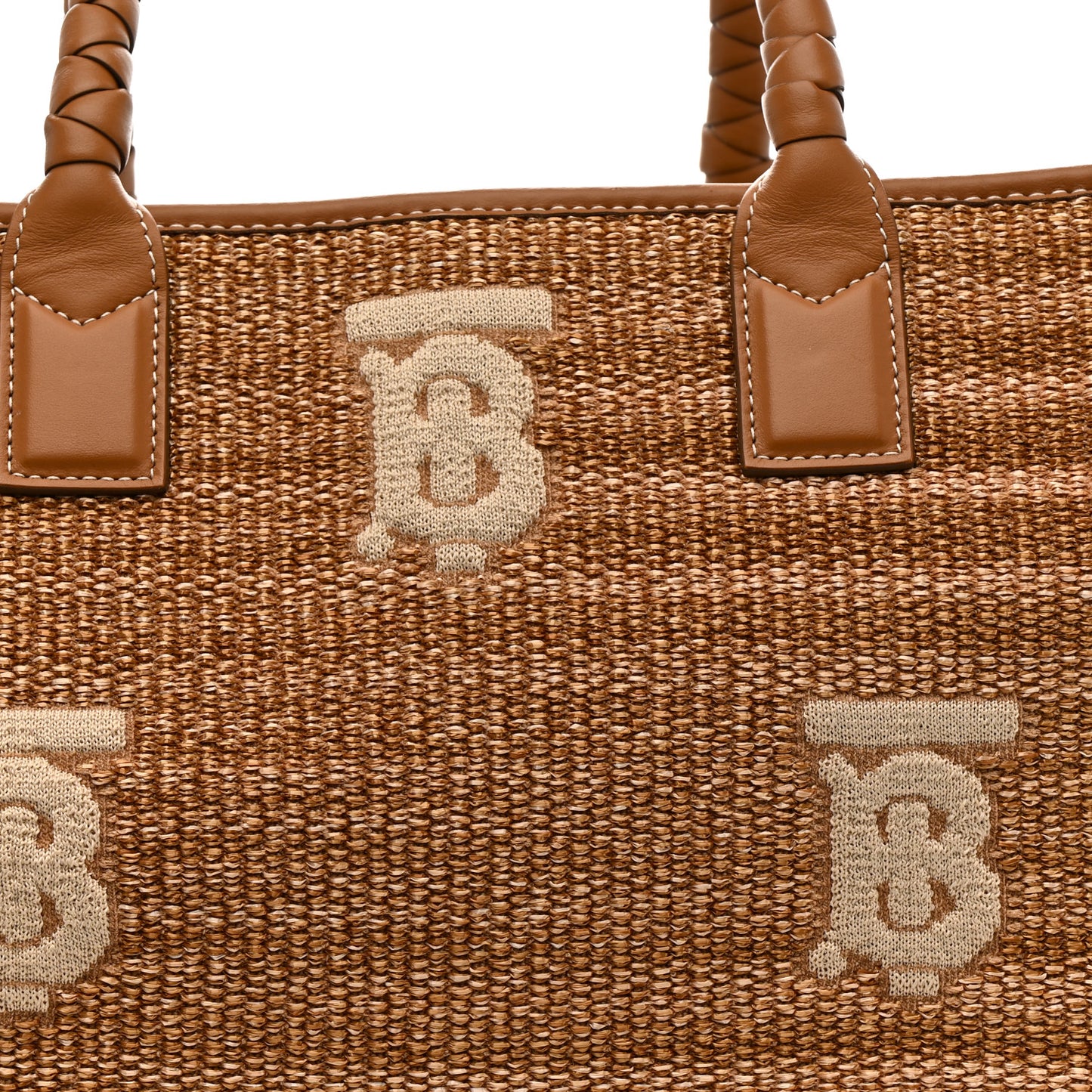 Raffia Calfskin Medium Freya Tote Natural