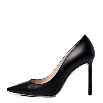 Jimmy Choo Kid Pointy Toe Romy 100 Pumps 36.5 Black 1 of 8