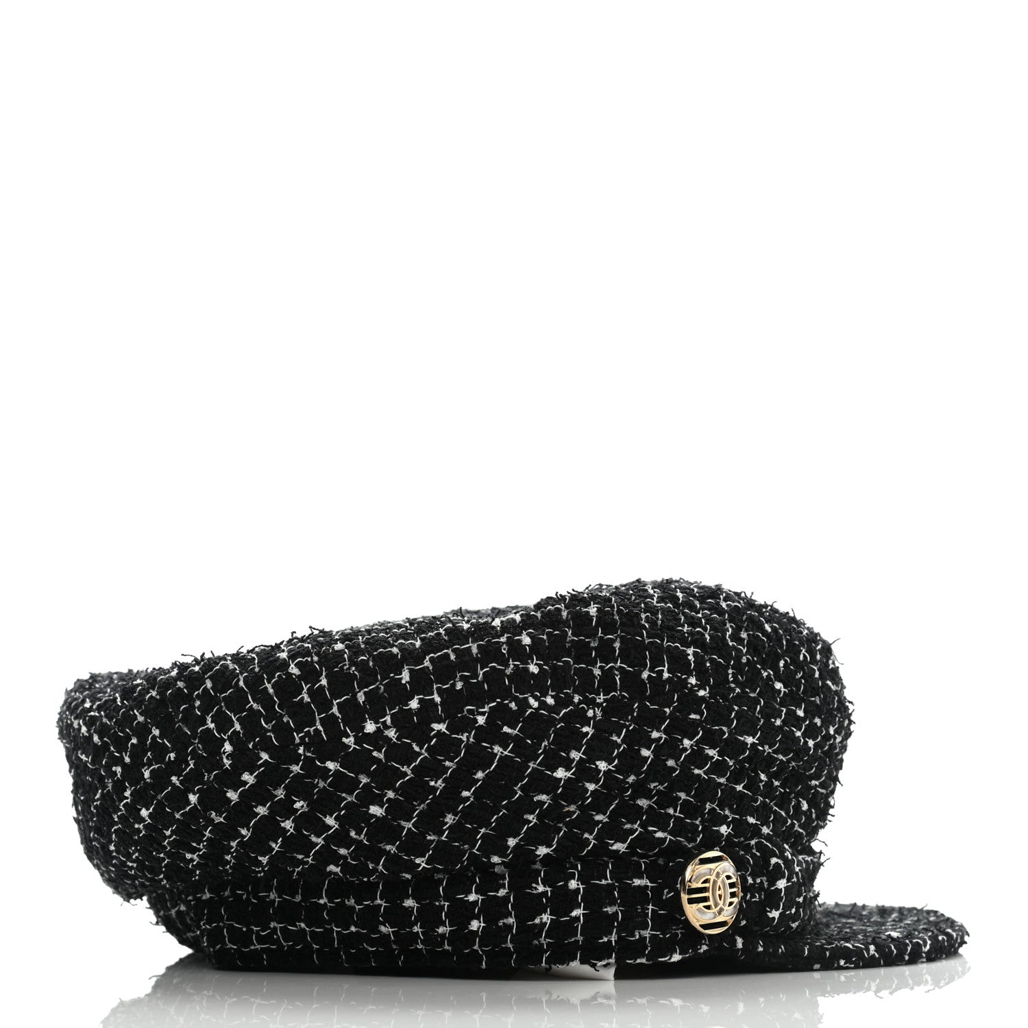 Chanel Tweed Fantasy Cap L Black 5 of 9