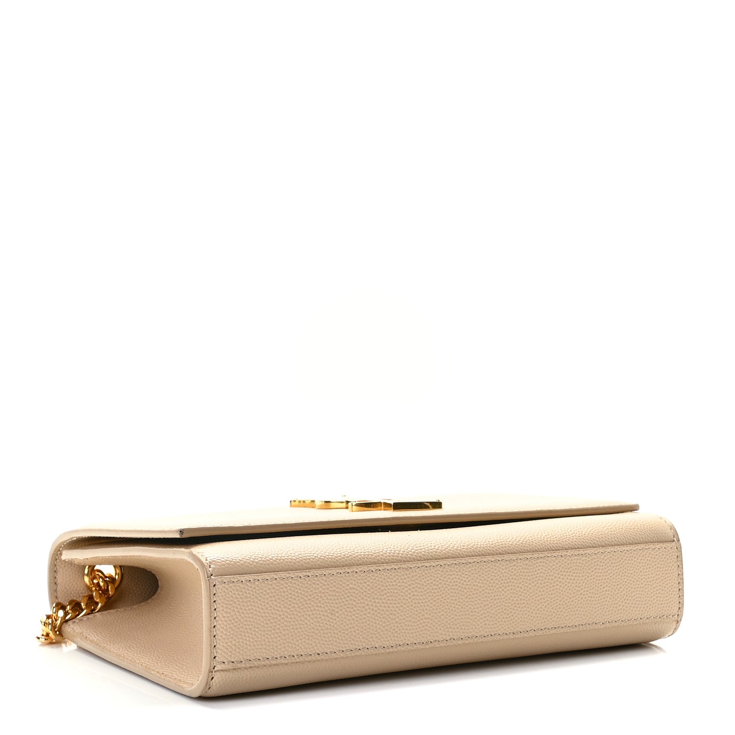 Saint Laurent Grain De Poudre Small Monogram Kate Satchel Nude Powder 4 of 7