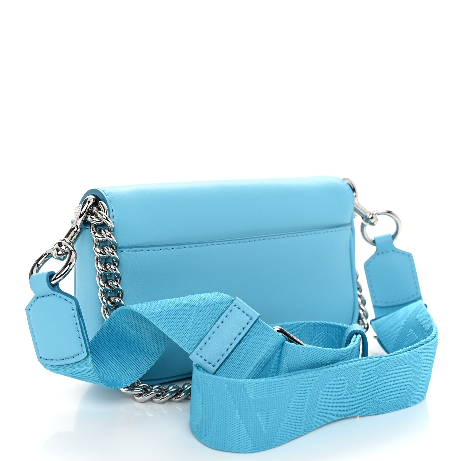 Marc Jacobs Calfskin Mini The J Marc Shoulder Bag Light Blue
