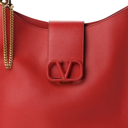 Valentino Garavani Smooth Calfskin VSling Hobo Bag Red 9 of 9