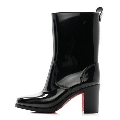 Christian Louboutin Recycled PVC Calfskin Loubirain 70 Boots 39 Black 1 of 13